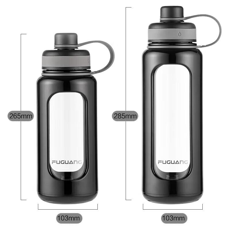 Fuguang 1000ml High Borosilicate Glass Tea Water Bottle with Infuser
