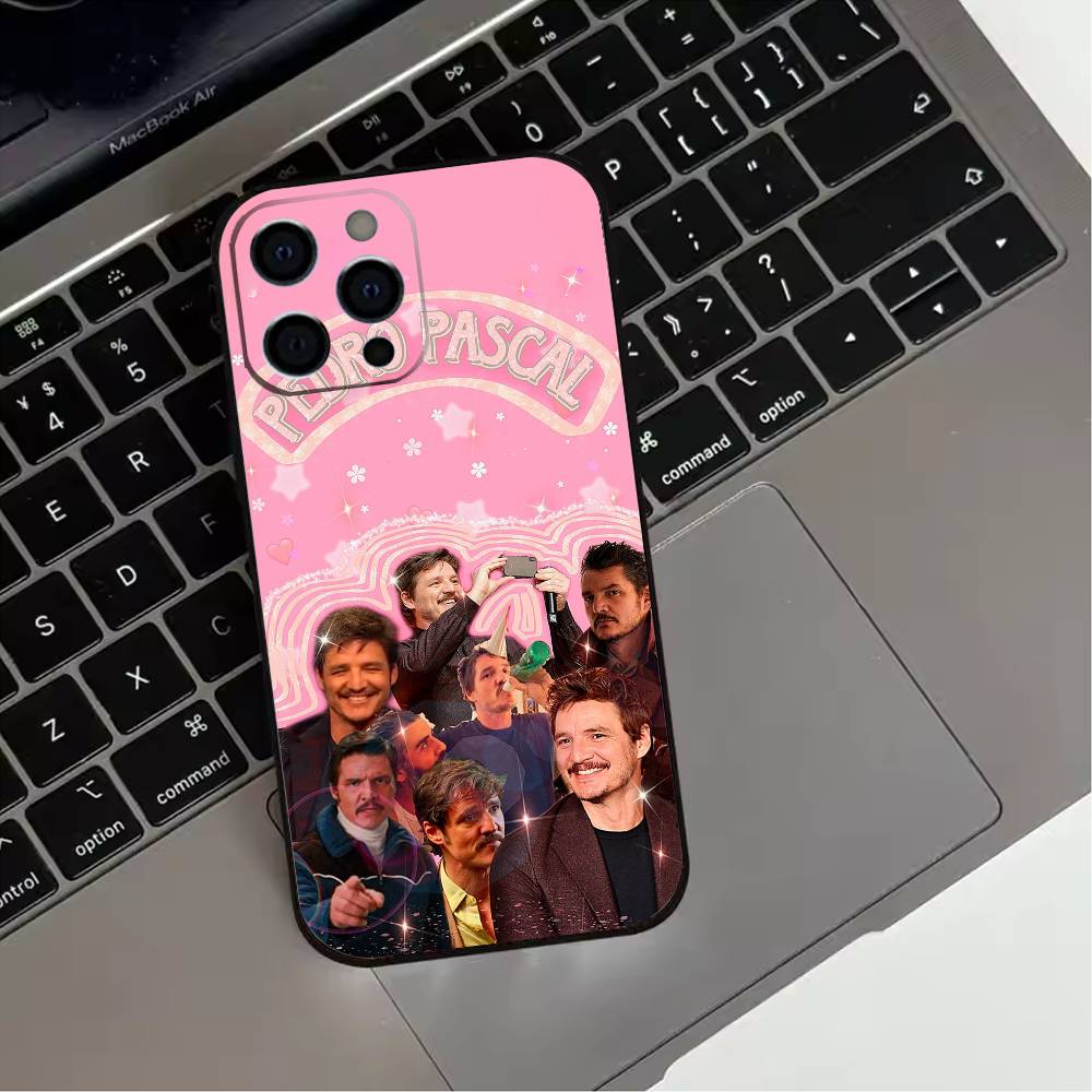 Pedro Pascal  Phone Case For iPhone 17,16,15,14,13,12,11 Plus,Pro Max,XS,Soft Silicone Black Cover