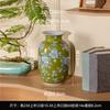 Chinese Blue and White Porcelain Ceramic Vase Colored Handmade Rose Ceramic Jar Flower Vase Flowerpot Home Decoration