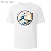 Color Painting Style Breathable Cotton Round Neck Tee Minimalist Design Lightweight Fabric Unisex Basic T Shirt Men's T-shirt