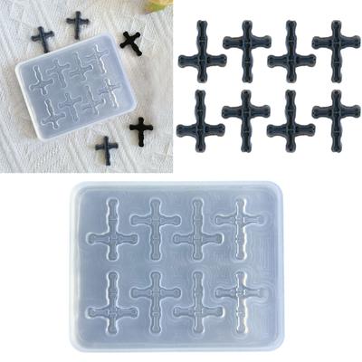 Resin Shaker Filling Mold,Silicone Cross-Mold Epoxy Resin Mold Filler Quicksand Casting Filling Mold for Jewelry Making