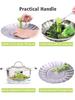Vegetable Steamer Basket for Cooking Food, Stainless Steel Veggie Steam Basket for Pot, Folding Expandable Steaming Insert