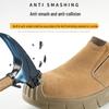 "Anti-Smash Puncture-Resistant Non-Slip Cowhide Safety Shoes for Welders"