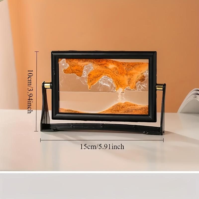 

Очаровательный стиль 3D Таймер Таймер - Вращающееся стекло Песочное искусство, Уникальный декор для дома и офиса, Идеальный праздничный подарок, Идеально для украшения комнаты жёлтый