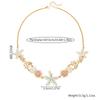 Geometric Starfish Pendant Necklace With Electroplated Alloy Chain For Women And Men