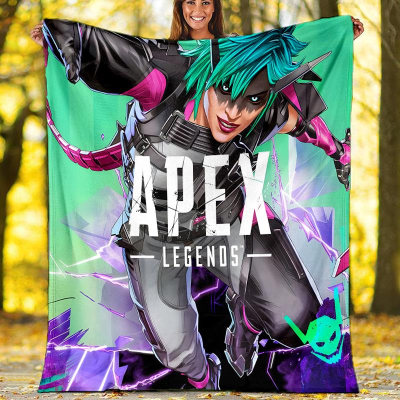 1pc Apex Theme Blanket - Digital Print, Polyester, Cozy for All Seasons, Perfect for Outdoor, and Travel