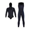 5MM Diving Suit Split Hooded Velvet Cold-proof One-piece Vest Snorkeling Surfing Set