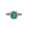 No Brand  #14(JP Size) Ring Green Pt1000Platinum Women