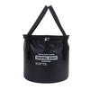 Cloth Folding Bucket with Mesh Pouch Portable Draining Basket Water Container for Outdoor Camping Fishing Car Washing