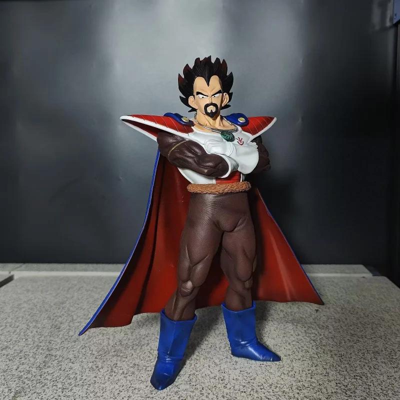 29.5cm Dragon Ball King Vegeta Anime Figure Vegeta Cloak Stand Action Figures Model Toys Doll Collection Room Decoration Gifts