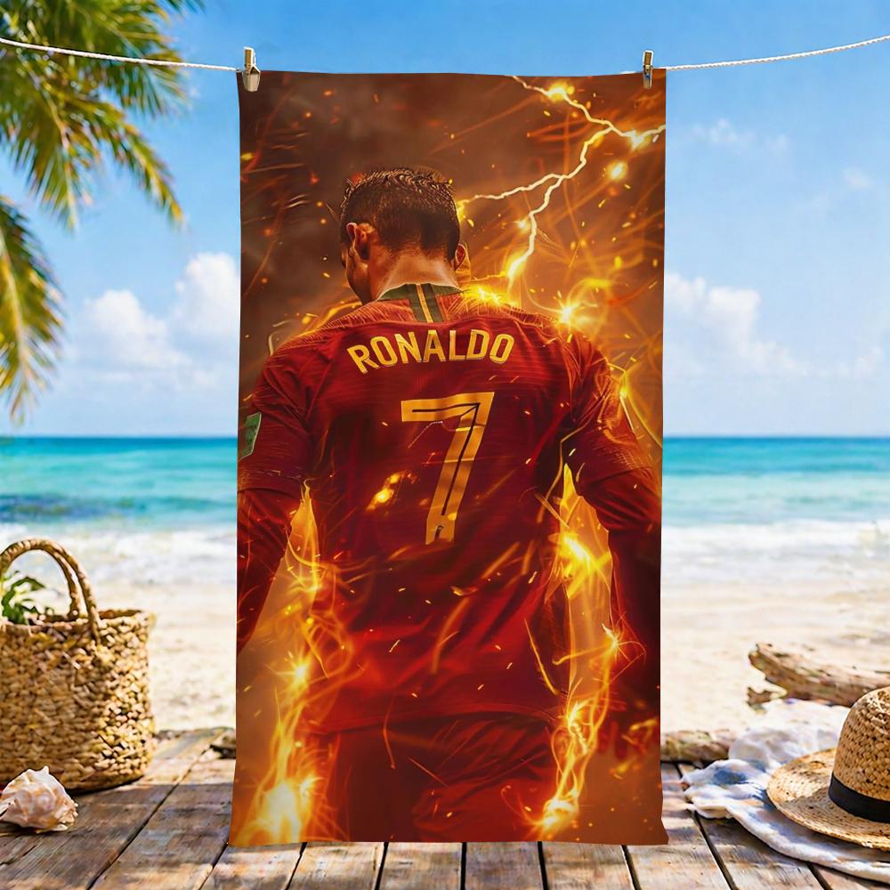 C-CristianoS R-Ronaldoo C-CR-R7 Asciugamano Microfibra asciugamano da spiaggia, ad asciugatura rapida, senza sabbia, fibra ultra-fine, super morbido.