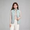 Down jacket women's vest, stand-up collar gourd pattern fashion thermal vest, vest, vest, cold-proof jacket
