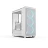 PC Case - Fractal Design - FD-C-EPO1A-05 - White - Tempered Glass - RGB Lighting - 3 Fans Included