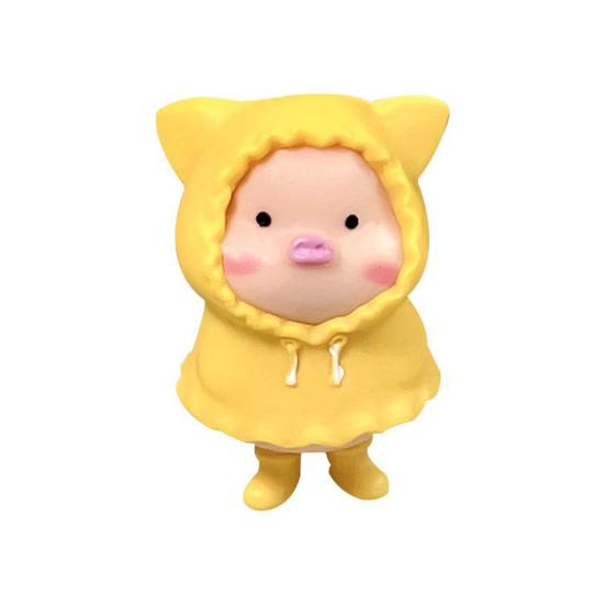 Mini Pig Figurines Cartoon Toy Cute Toppers for Home Piglet Cake Miniature Pig Office Desk Birthday