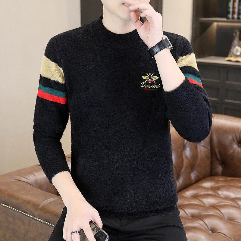 Heißer Verkauf, beliebt, neuer lässiger Rundhals-Pullover für Herbst und Winter, gestrickter Unterteil-Pullover, übergroßer, lockerer Pullover.