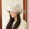 Edge Edged Octagonal Beret Women's Versatile Winter Warm Hat