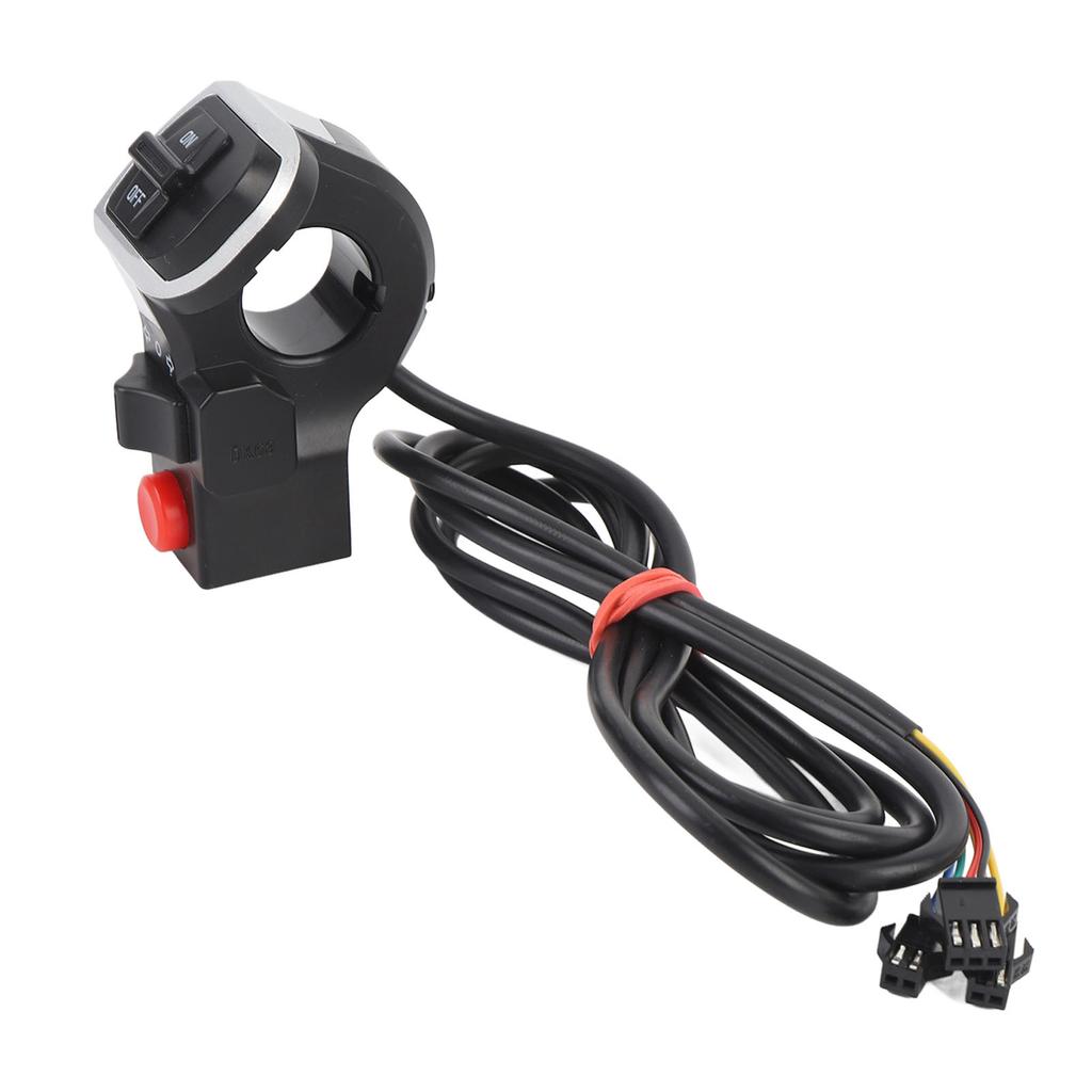 Motorcycle Horn Turn Signal Headlight Switch 4.9ft Cable Compact 3 in 1 Scooter Handlebar Control Switch