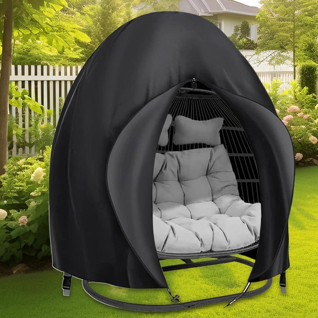 Patio Hanging Egg Chair Cover Waterproof 210D Oxford Cloth Double Seat CocoonSwing Egg Chair Covers Garden Dust Protector