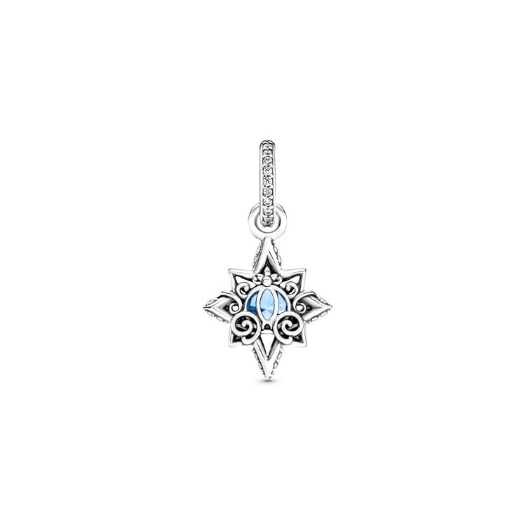 Pandora Disney Cinderella Star Pendant Women jewelry Blue Silver 399560C01