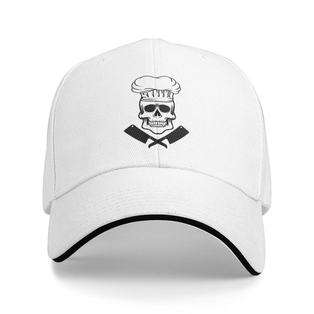 Unisex Baseball Hats Chef Skeleton Kitchen Knives Outdoor Streetwear Summer Sports Baseball Caps Hip Hop Cap Casquette Hats