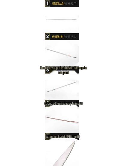 GL6 Tailgate Trim: Rear Trunk Anti-Scratch Bumper Protector