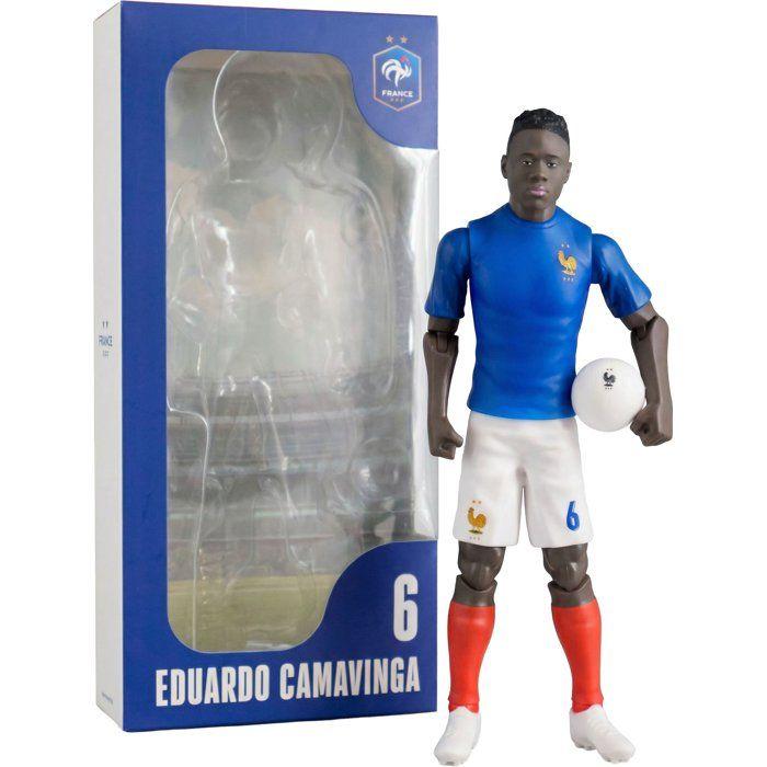 Figurine articulée - Équipe de France - MEGABLEU - Camavinga numéro 6 - 20 cm