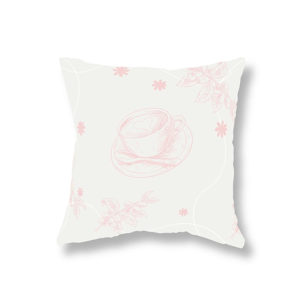 Cute Simple Plant Flower Pillowcase Sofa Decoration Room Bedside Office Game Chair Cushion Cover Home Decor Pillowcase