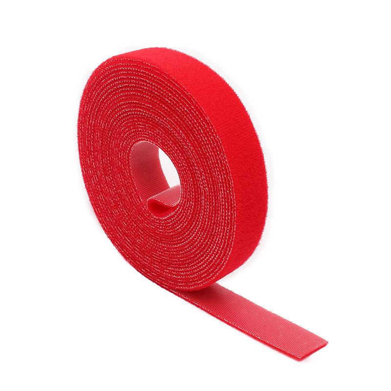 Doppelseitige Klett-Kabelbinder - Selbstklebende Nylon-Klettverschlüsse für Kabelmanagement
