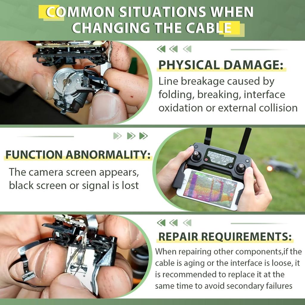 For DJI Mavic Pro Gimbal Flat PCB Ribbon Cable Replacement Mavic Pro Platinum Camera Flexible Cable S Accessories Parts with Repair Tools