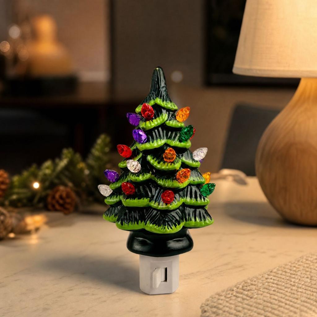 Christmas Tree Cover Decorative US Socket Cover for Holiday Home Wall Decor