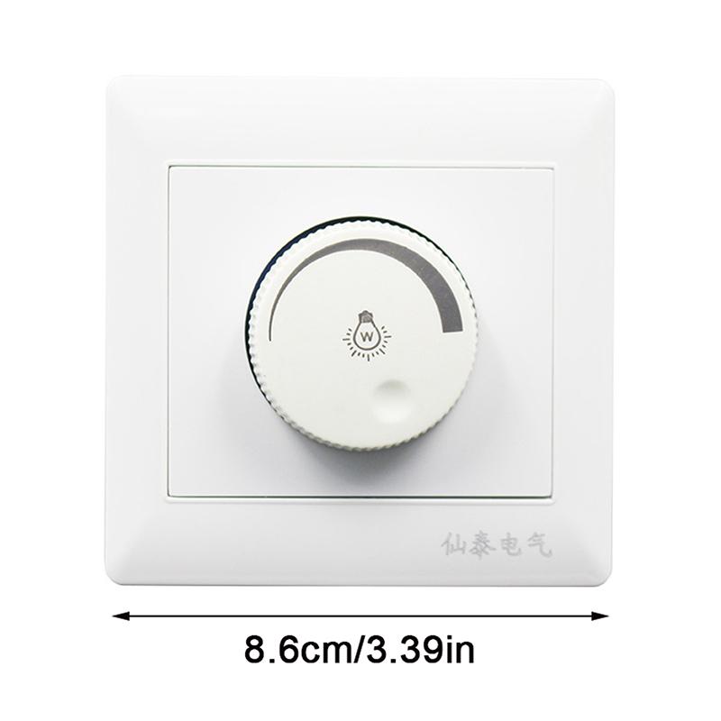 250V Adjustable Brightness Controller 86 Type Professional Light Dimmer On-Off For Filament Lamp Switch Lamp Accessories