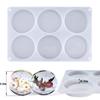 6 Cavity Round Silicone Mold Resin Coaster Molds Thick Round Coaster Silicone Molds DIY Resin Art Gifts Home Decoration