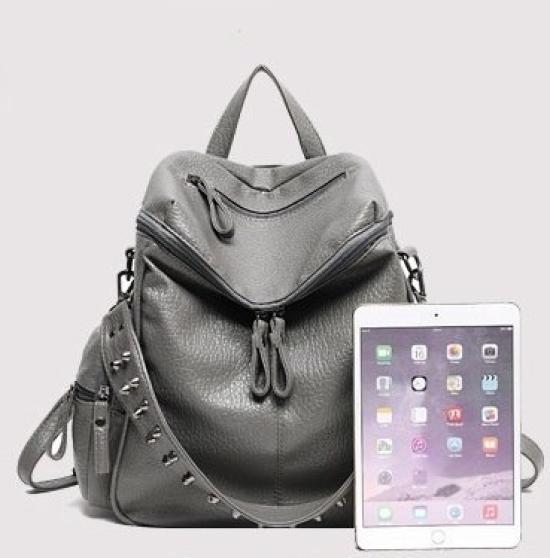 cmy select Mochila com Tachas Pretas [cmy select], Feminina,