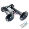 Lezalic Yankee Loud for Large Air Horn Dual Universal Horn, Sound, 12V/24V, Trucks, Built-in Compressor, Pump, Sound, Air-Powered, Integrated, (Black,