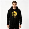 Men's Hoodie, Vintage Circus Tamer Caged Leopard Woman Print Pullover Casual Long Sleeve Hooded Sweatshirt