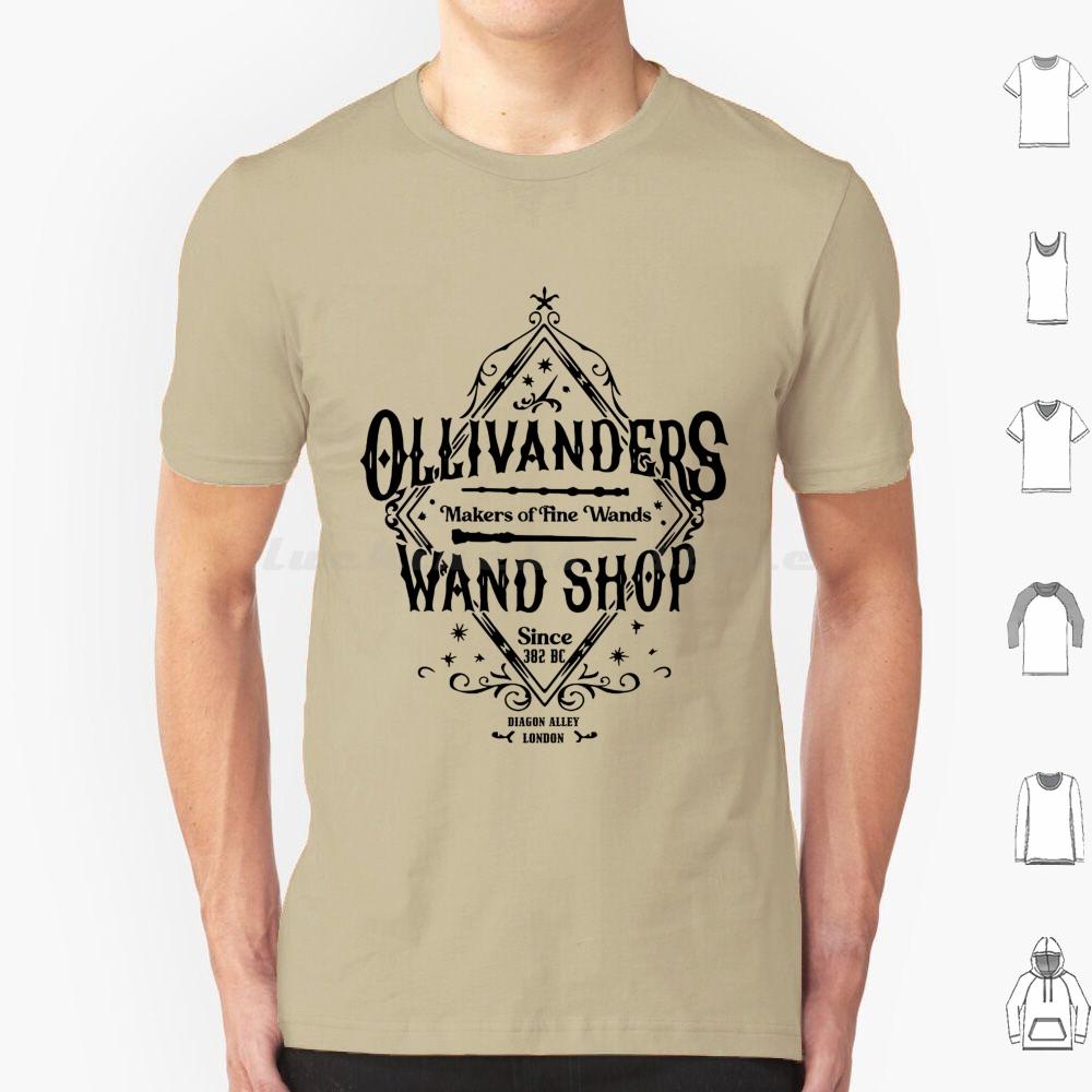 Wand Shop Wizard Wand T Shirt Big Size 100% Cotton Hermione Granger Draco Malfoy Snape Dumbledore Sirius Black Hedwig Magic