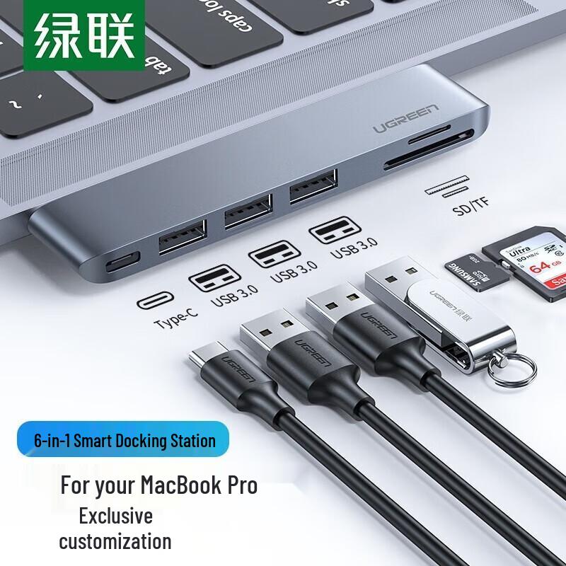 UGREEN USB-C Hub with HDMI & Thunderbolt 3