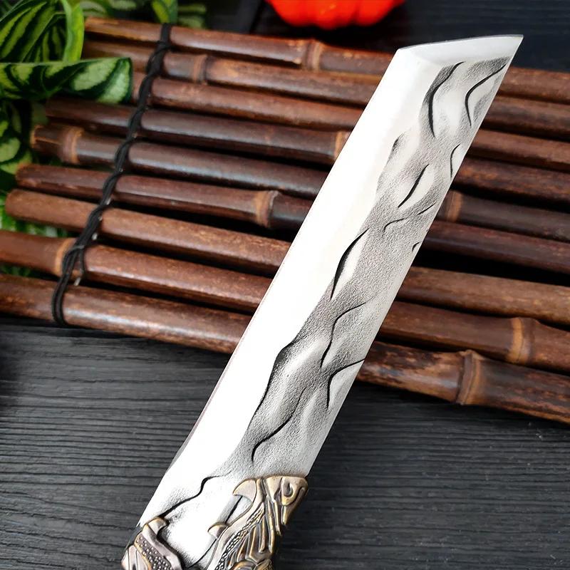 Utility Knife Slaughter Slicing Knife Hand Forge Blade Boning Butcher Kitchen Knives Chef Cleaver Meat Chopping Vegetable Knife