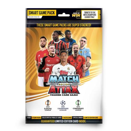 Topps UEFA Champions League Match Attax 24/25 Sběratelská karetní hra - Balíček chytré hry