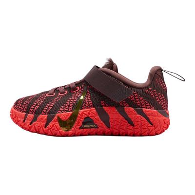 Ja 3 PS Jahr des Pferdes Kinder Sneaker Rot Hellbraun Metallisch-Gold-Schlammrot IB4772-200