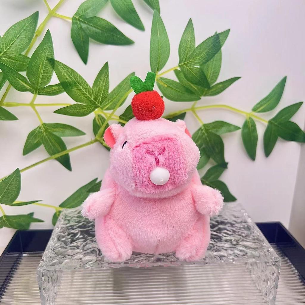 Capybara Plush Delightful Keychain Cute Cartoon Animal Hanging Figure In Various Colors