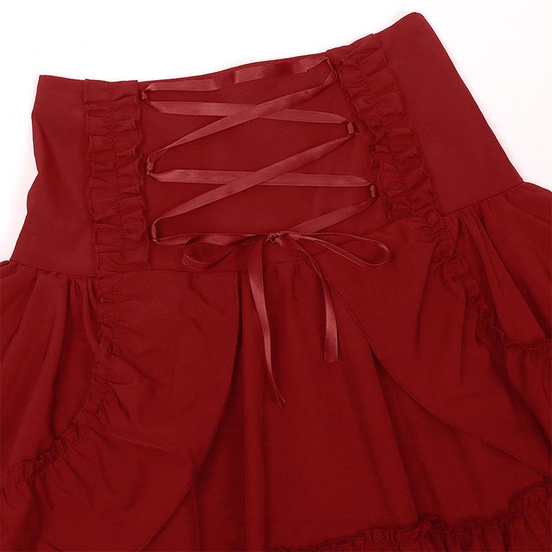 Victorian Renaissance Double-Layer High-Waisted Women's Halloween Costume Dress