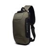 Pánská voděodolná taška přes rameno USB Oxford Crossbody proti krádeži Multifunkční krátká cestovní taška na hrudi pro muže