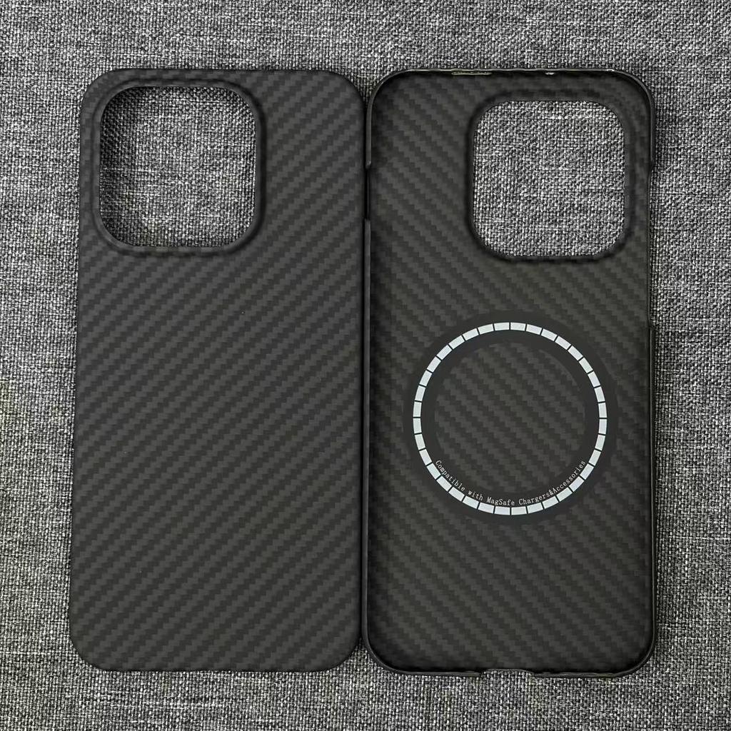 Per OnePlus 15 1+15 Custodia in Fibra di Aramidica Kevlar Magnetica Carbonio Anti-impronte Ultra-sottile Protettiva Resistente