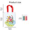 Storage Bag Non-woven Bag with Marker Environment Protection Handbag Cartoon Pattern Party Favors Festival Gift Portable TMZ