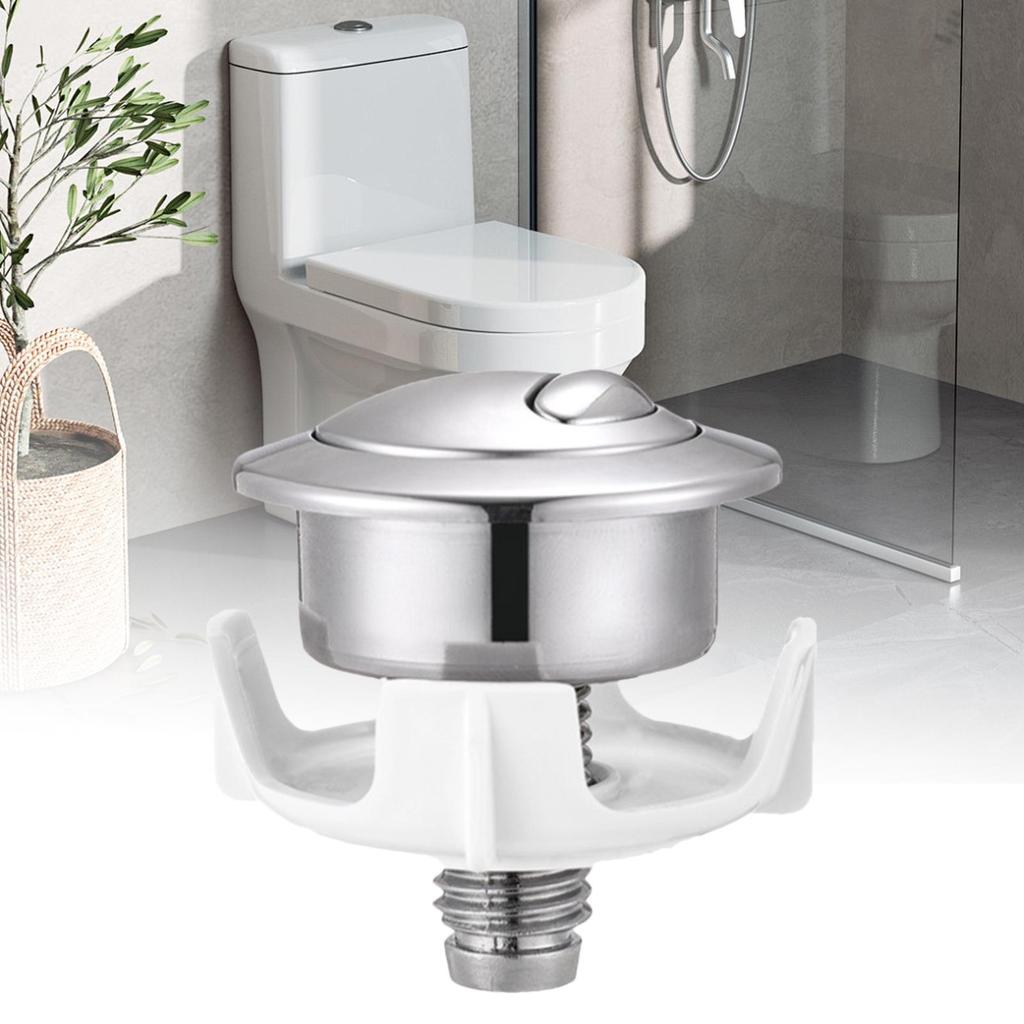 Toilet Push Button High-Performance Flusher Toilet Button Two Flush Options Tank Parts Easy Maintenance Plumbing Repair for