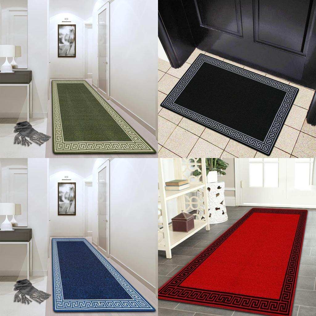 New Chinese-style Geometric Rug For Kitchen And Bedroom Anti-skid And Easy To Clean