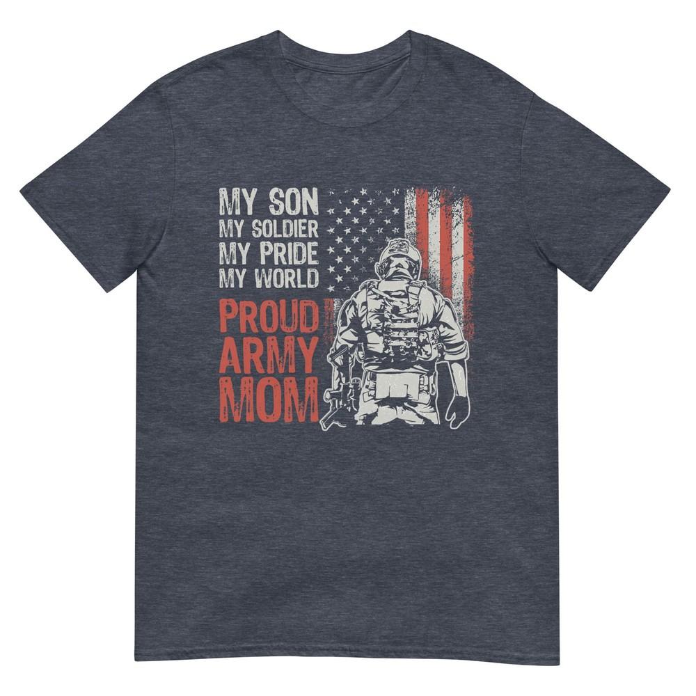 My Son My Soldier Hero Proud Army Mom Us Military Mother TShirt