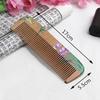 Painted Flower Peach Wood Healthy Scalp Massage Anti-Static Comb Hair Care Tool