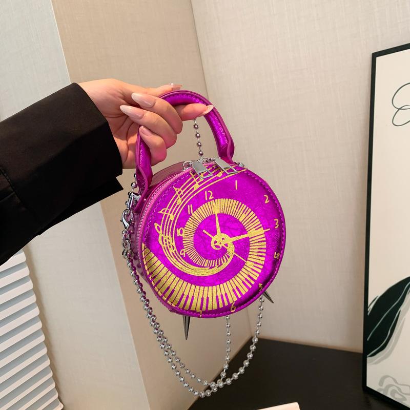 Personalized and creative watch small bag 2025 new Mori sweet girl niche versatile portable chain small round bag